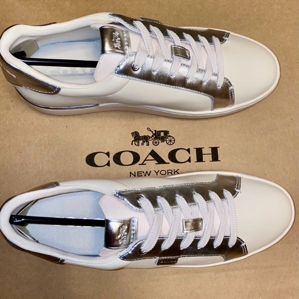 Coach 🤍 Lowline Low Top sneakers 👟 size 10 New in box retail style shoes - Picture 8 of 10